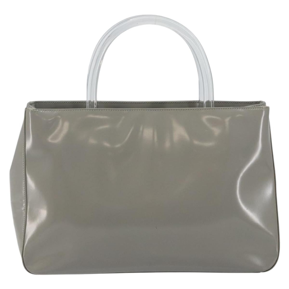 Prada Resin Handle Tote Patent Leather Product Image