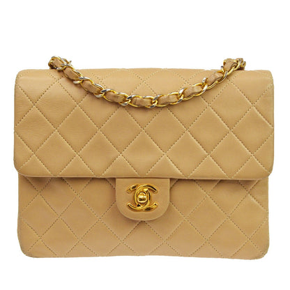 Chanel Vintage Square Classic Single Flap Quilted Lambskin Mini