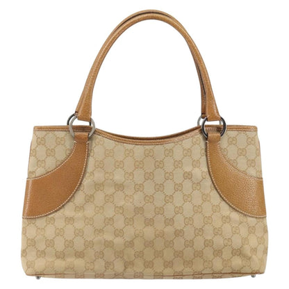 Gucci Vintage Ring Tote GG Canvas with Leather Medium