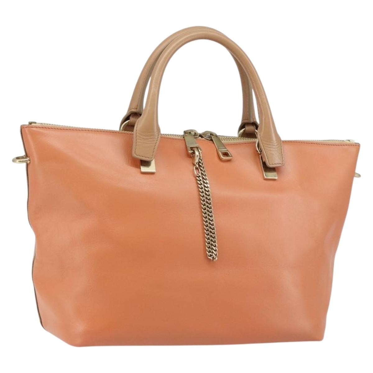 Chloe Bicolor Baylee Satchel Leather Medium