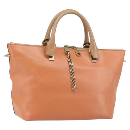 Chloe Bicolor Baylee Satchel Leather Medium