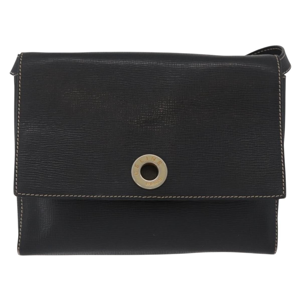 Celine Circle Logo Shoulder Bag Leather Product Image