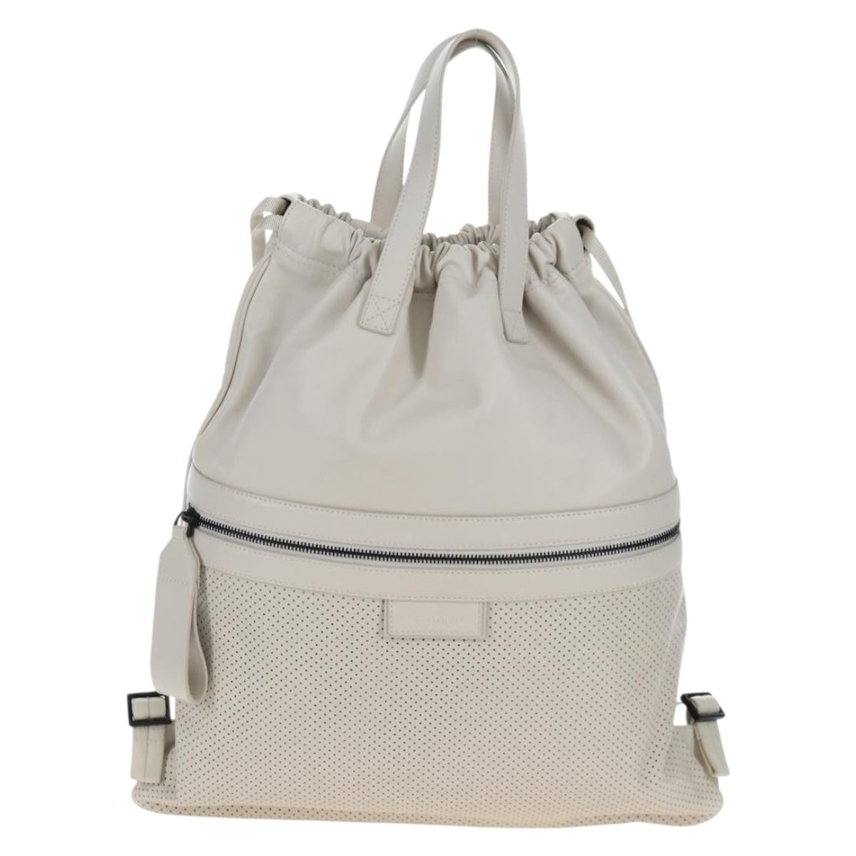 Bottega Veneta Drawstring Perforated Leather Large