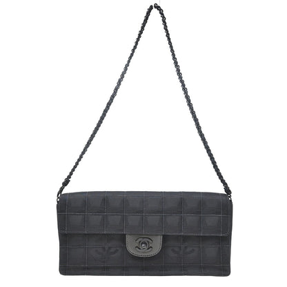 Chanel Travel Line Flap Quilted Nylon East West