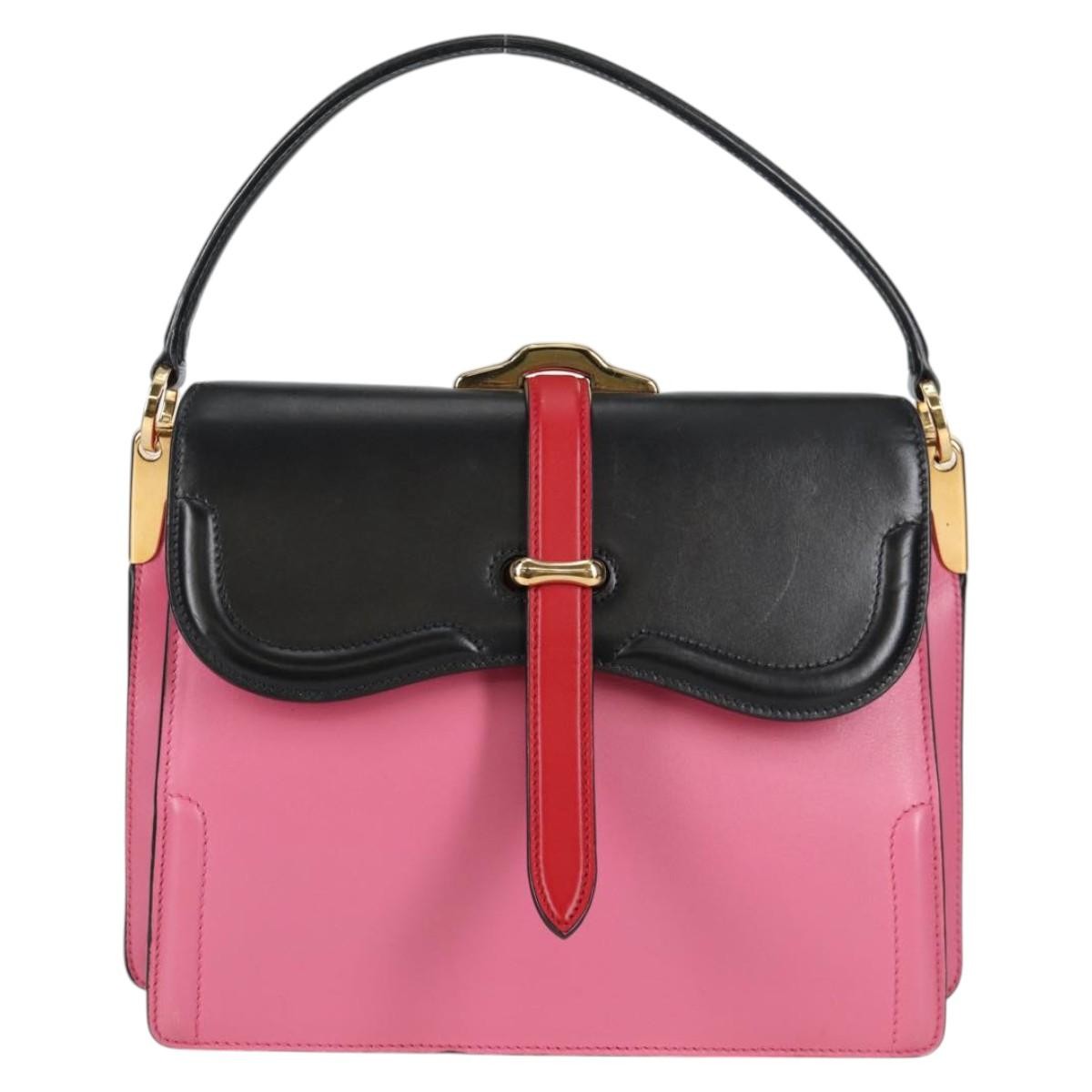 Prada Belle Top Handle Bag City Calf Medium