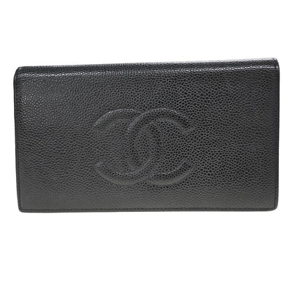 Chanel Timeless CC French Wallet Caviar Long
