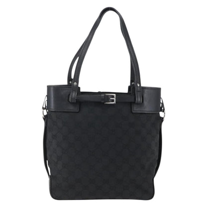 Gucci Belted Bucket Tote GG Canvas with Leather Small