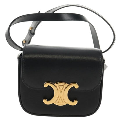 Celine Vintage Triomphe Shoulder Leather Medium