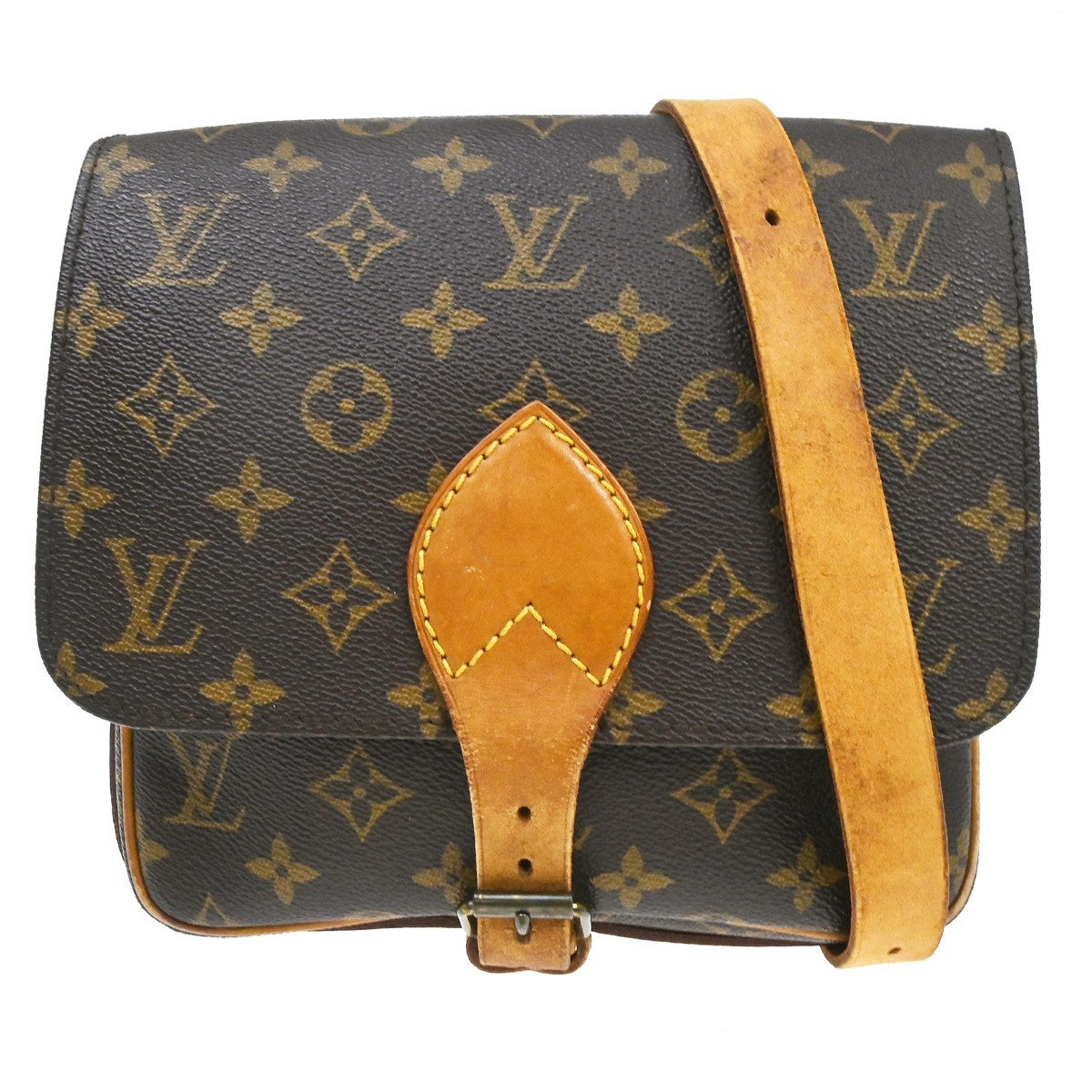 Louis Vuitton Cartouchiere Handbag Monogram Canvas MM