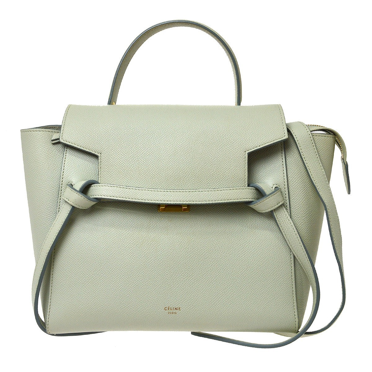 Celine Belt Textured Leather Micro