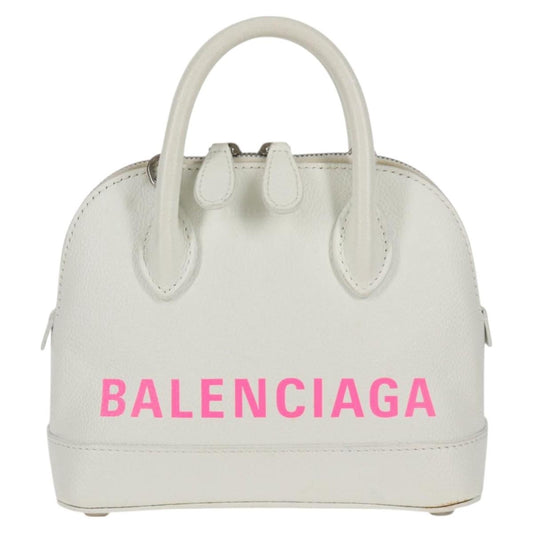 Balenciaga Logo Ville Bag Leather XXS