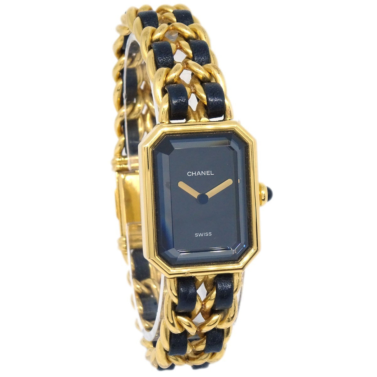 Chanel Premiere Rock Quartz Plated Metal and Leather 20