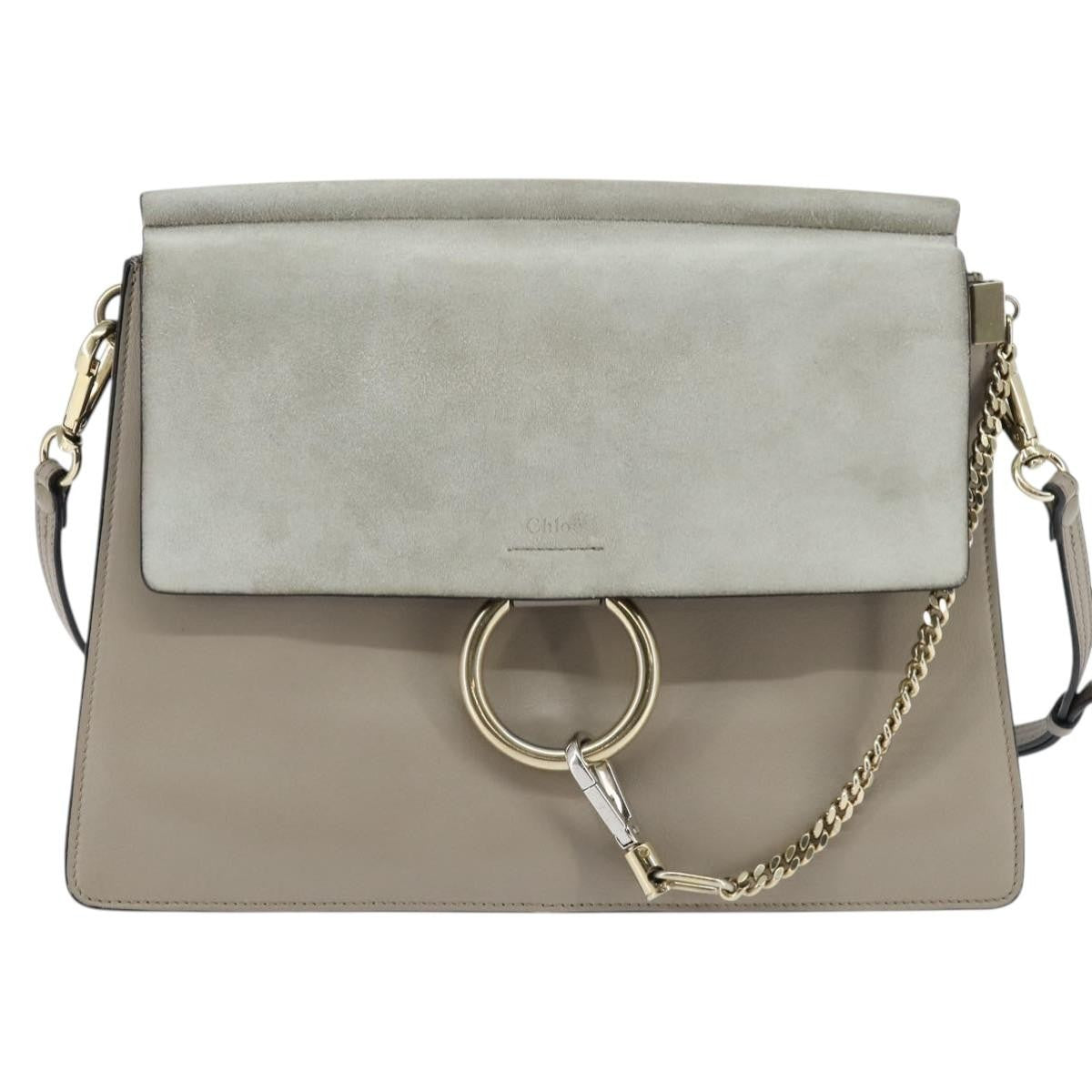 Chloe Faye Leather and Suede Medium