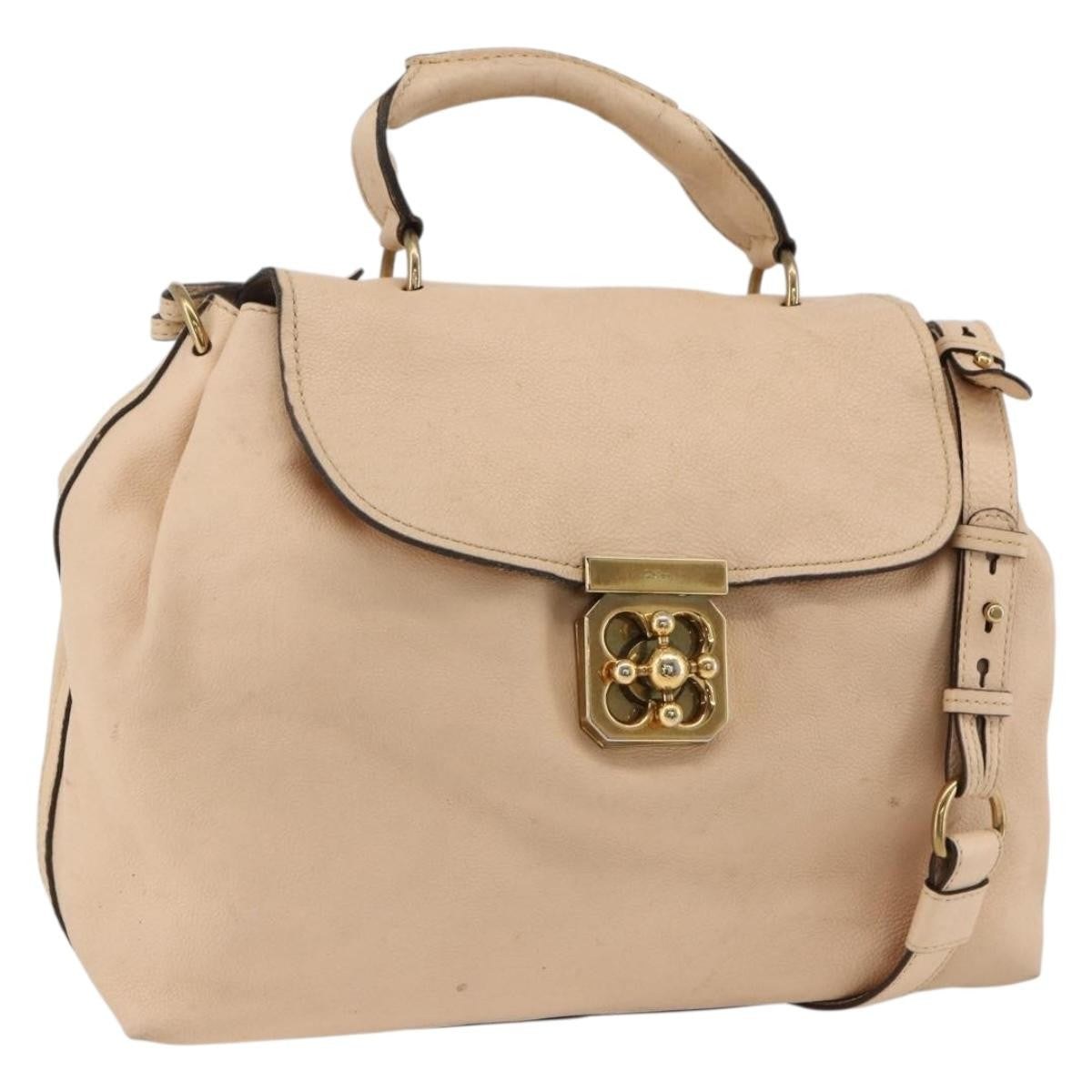 Chloe Elsie Convertible Satchel Leather Medium