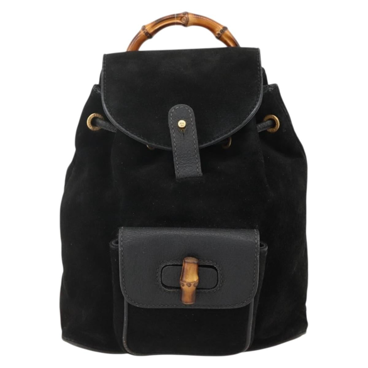 Gucci Gucci bamboo daim mini