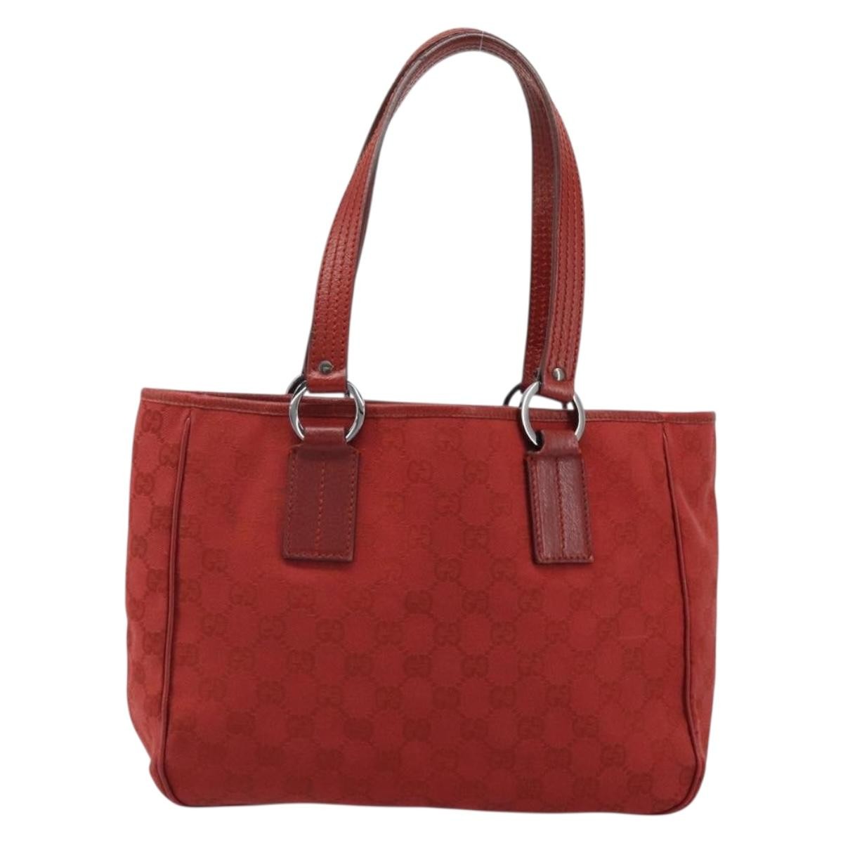 Gucci Vintage Open Tote GG Canvas and leather Medium