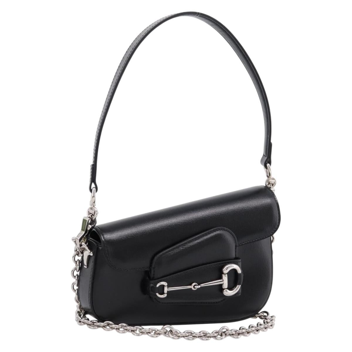 Gucci Horsebit 1955 Asymmetric Leather Mini