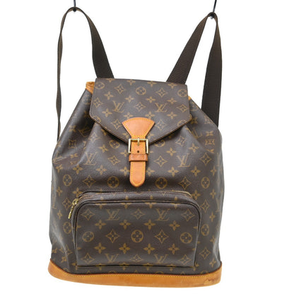 Louis Vuitton Vintage Montsouris Backpack Monogram Canvas GM