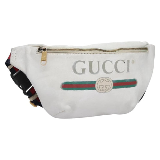 Gucci Logo Belt Leather with Enamel Buckle Medium