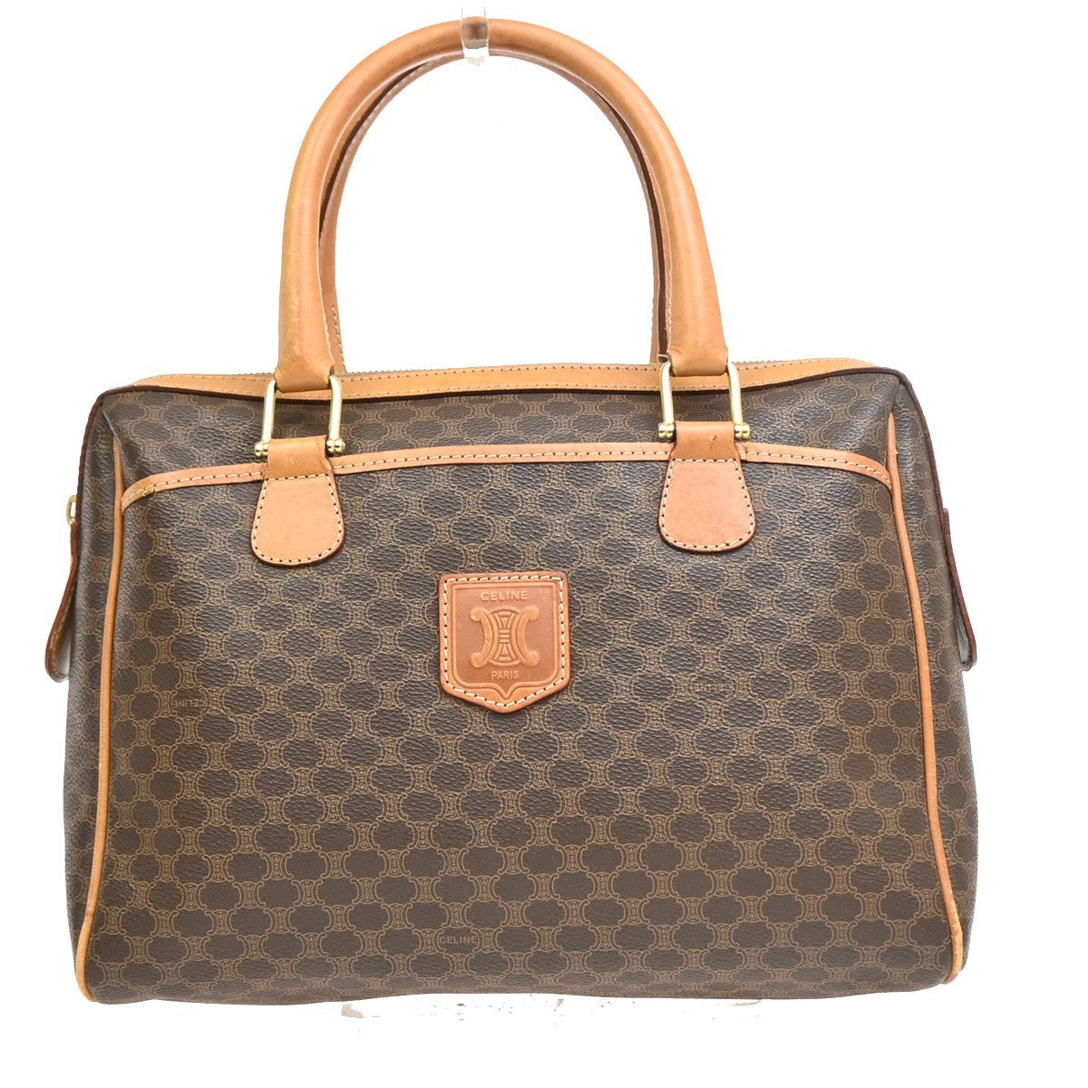 Celine Boston Triomphe XL Coated Canvas Small