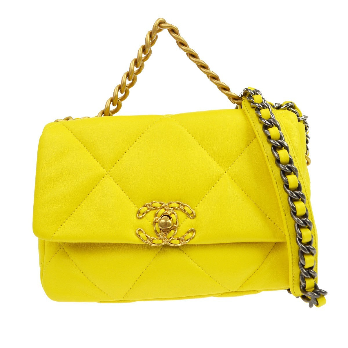 Chanel 19 Flap Bag Quilted Lambskin Product Image