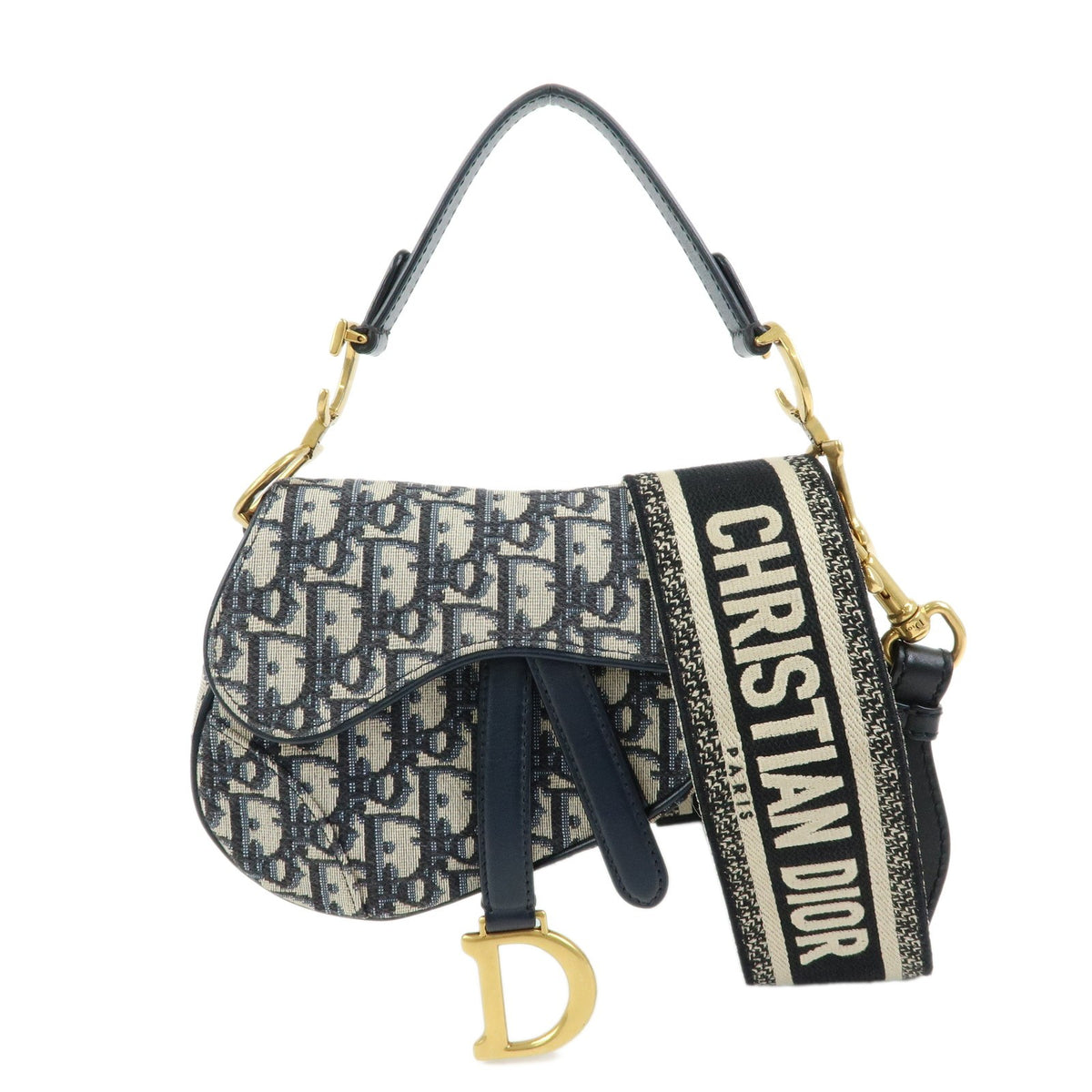 Christian Dior Saddle Oblique Canvas Mini