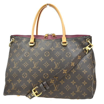 Louis Vuitton Pallas Tote Monogram Canvas with Leather MM