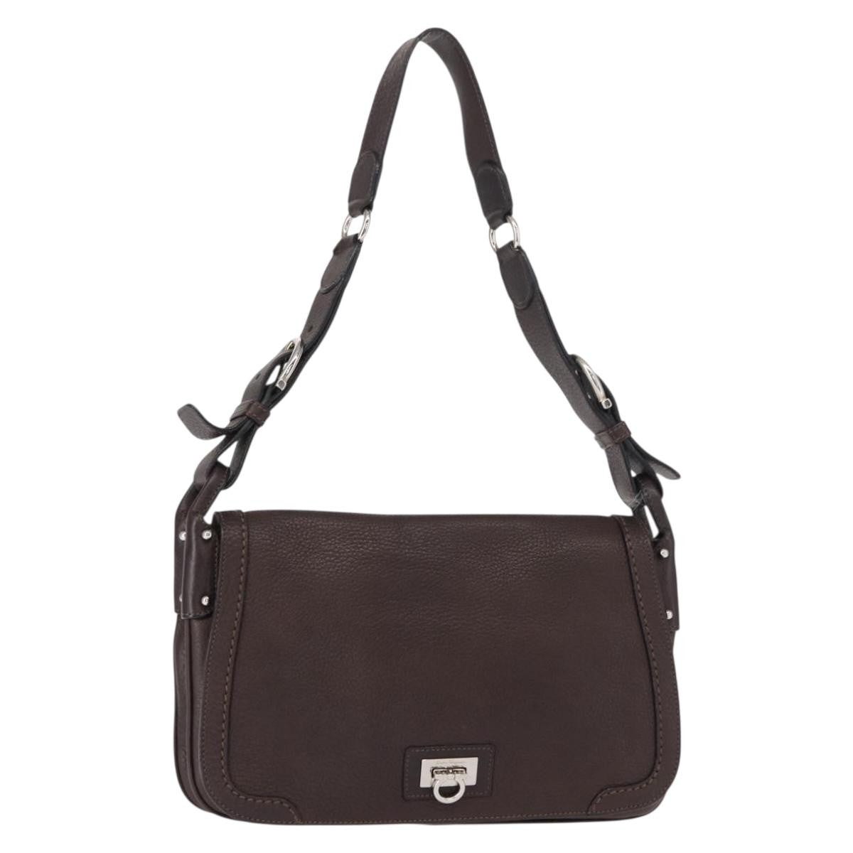 Salvatore Ferragamo Gancini Shoulder Bag Leather Product Image