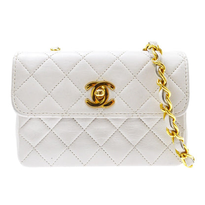 Chanel Vintage Full Flap Quilted Lambskin Mini