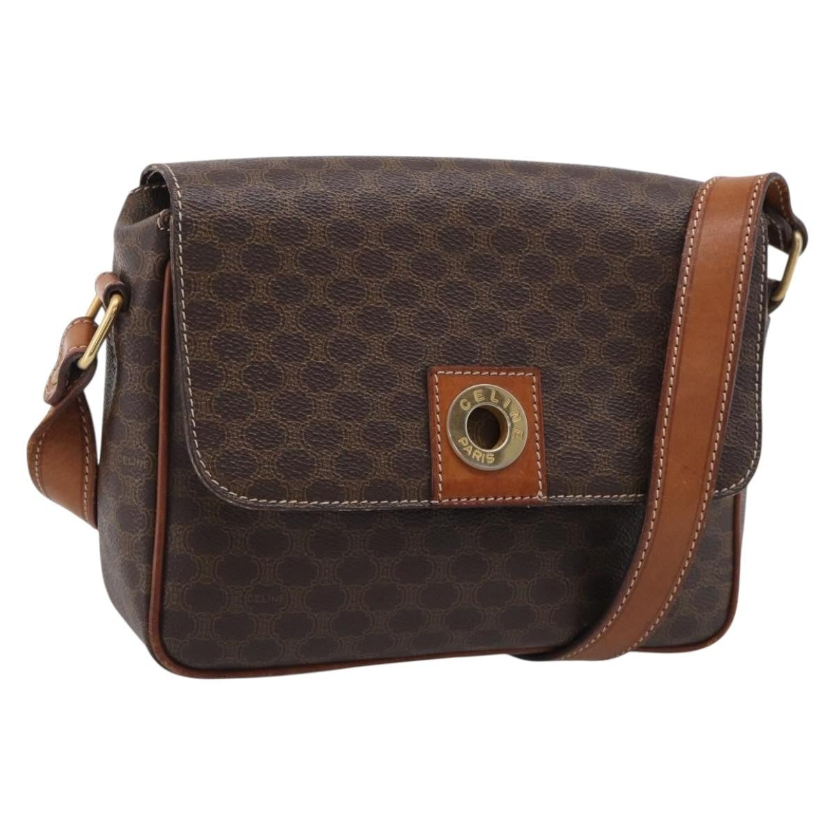 Celine Macadam Shoulder Leather Medium