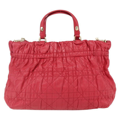 Christian Dior Delices Tote Cannage Quilt Leather Medium