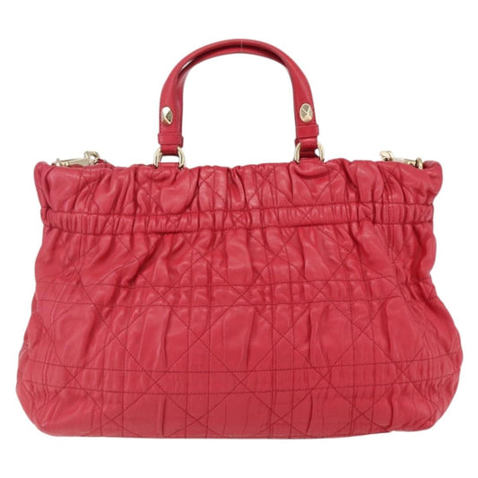 Christian Dior Delices Tote Cannage Quilt Leather Medium