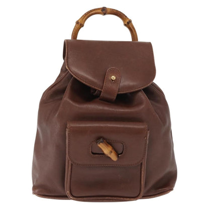 Gucci Vintage Bamboo Backpack Leather Mini