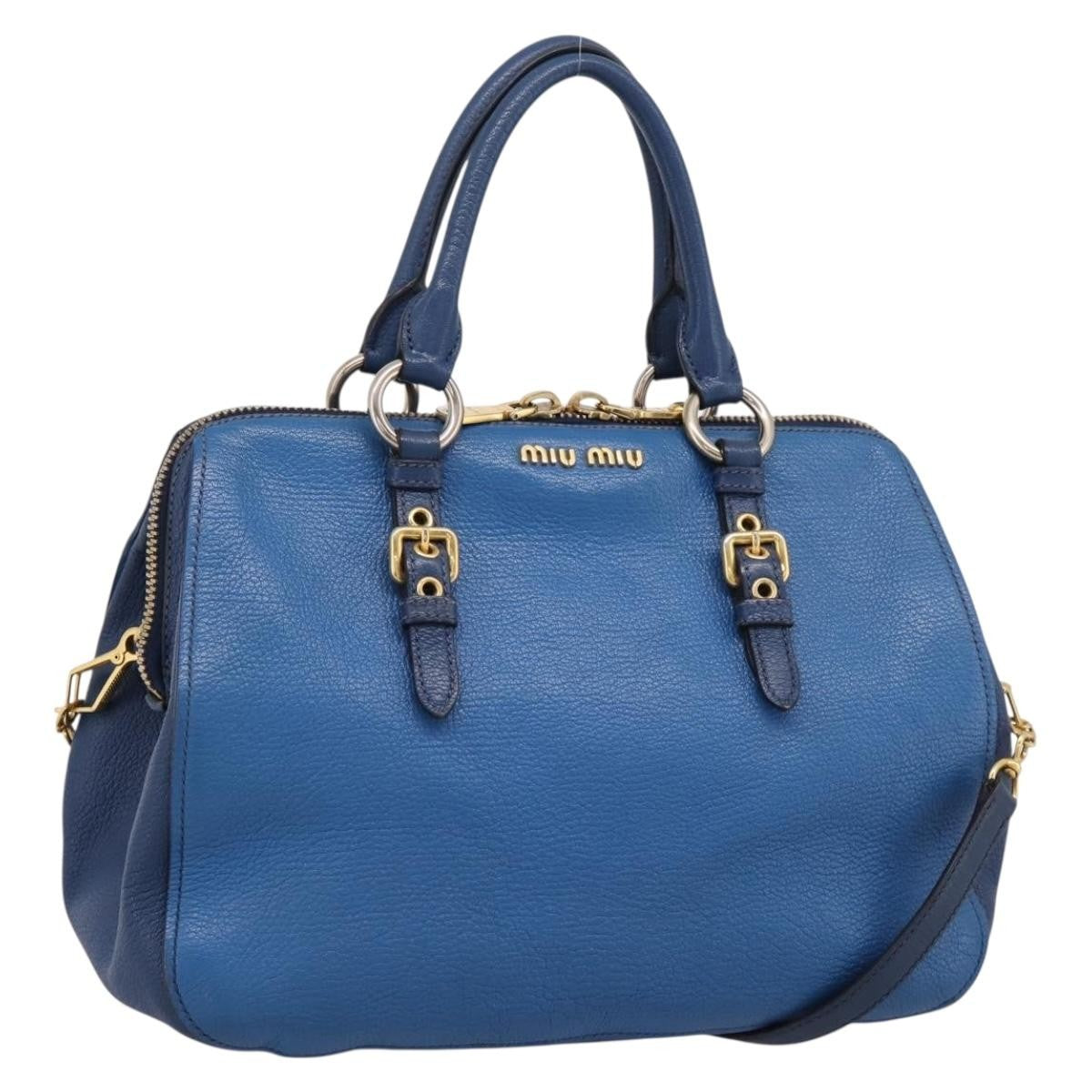 Miu Miu Madras Bowler Leather Small