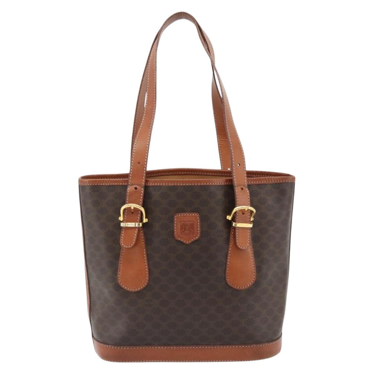 Celine Vintage Macadam Canvas and Leather Product Image