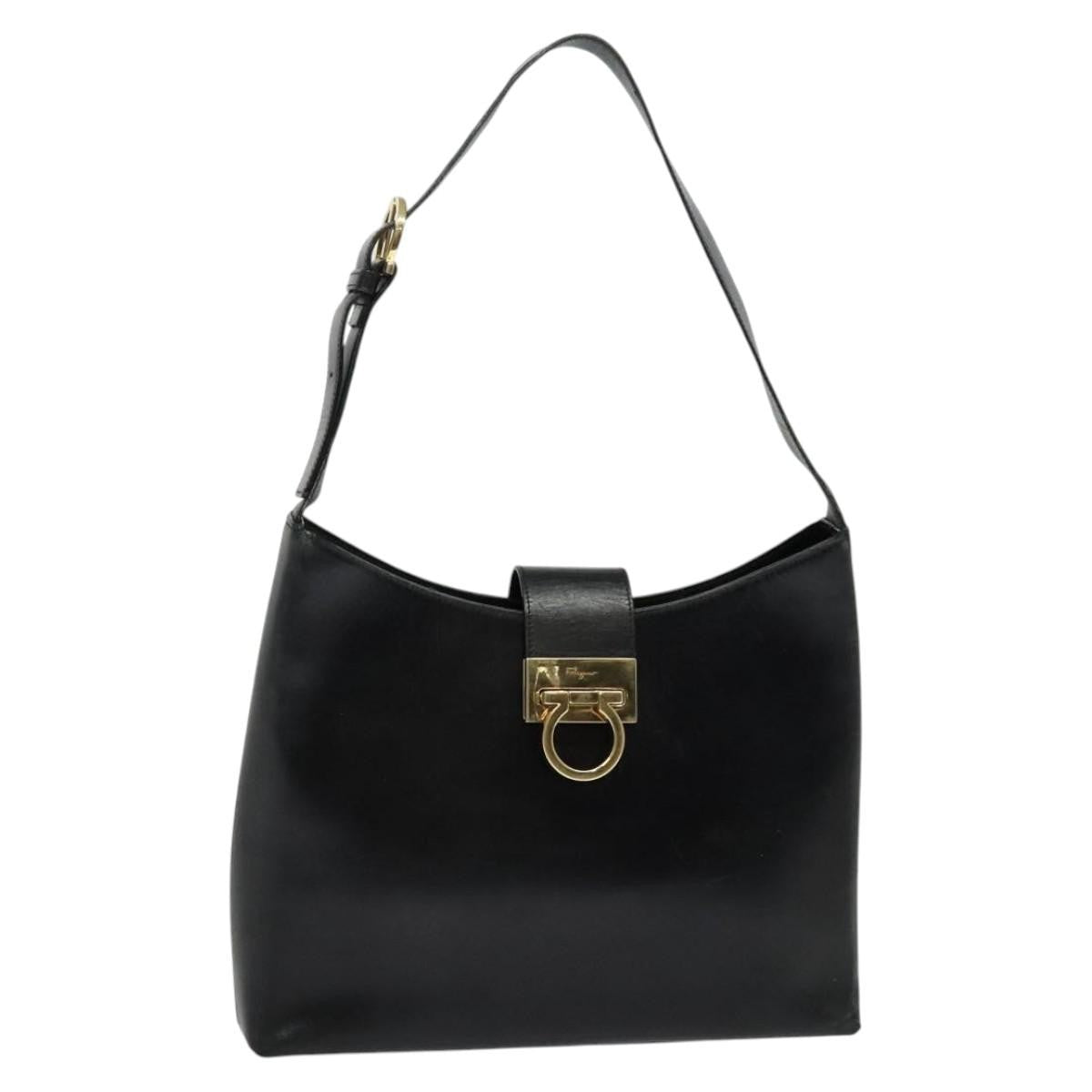 Salvatore Ferragamo Gancio Flap Hobo Leather Medium