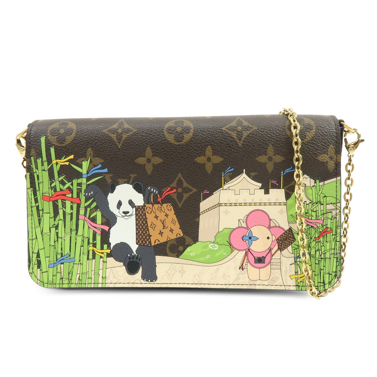 Louis Vuitton Felicie Pochette Limited Edition Vivienne Xmas Monogram Canvas Product Image