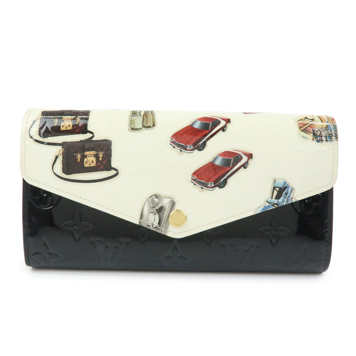 Louis Vuitton Sarah Wallet NM Limited Edition Stickers Monogram Vernis Product Image