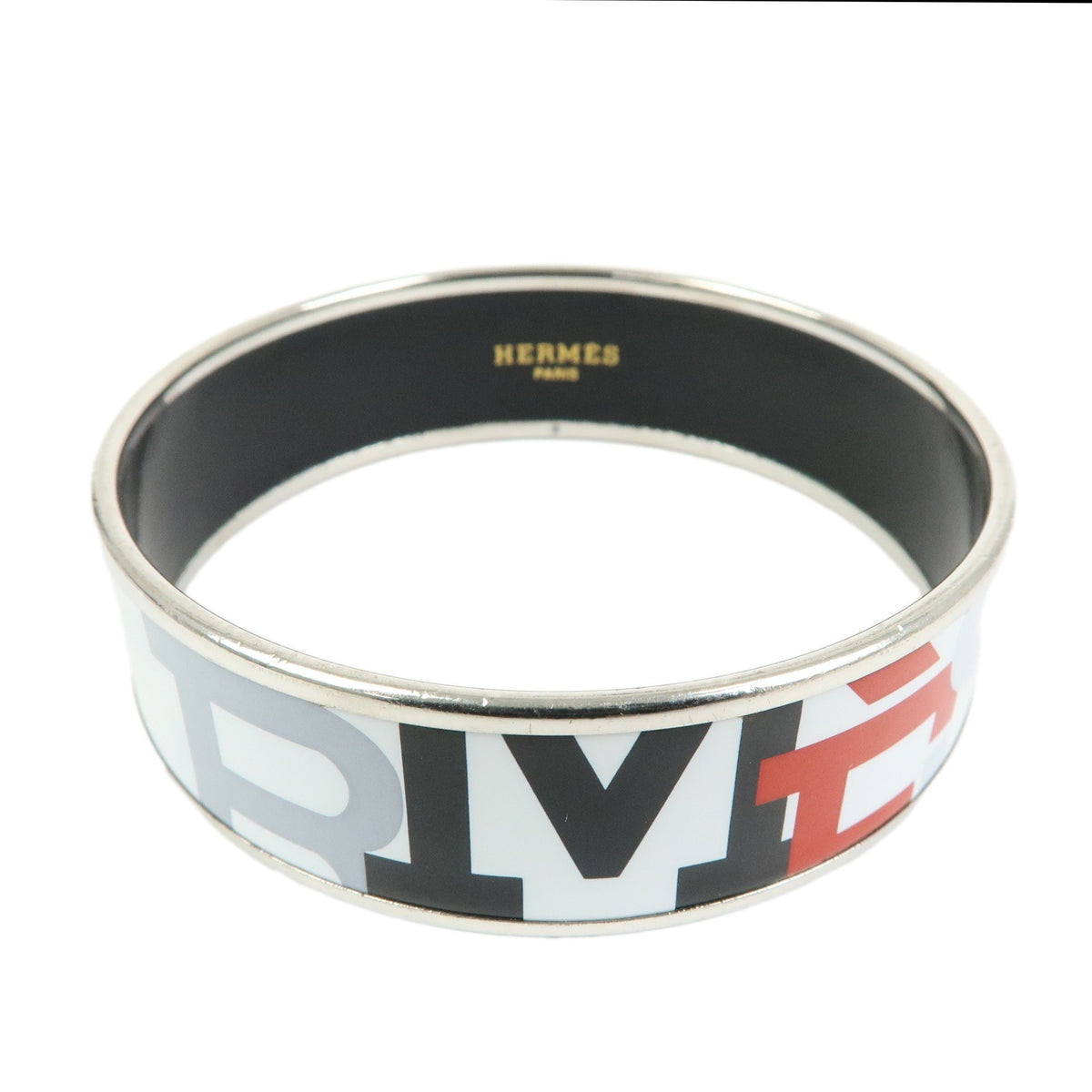 Hermes Bangle Printed Enamel GM