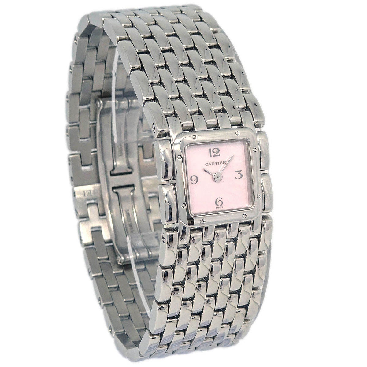 Cartier Panthere Ruban Quartz Stainless Steel and Mother of Pearl 21