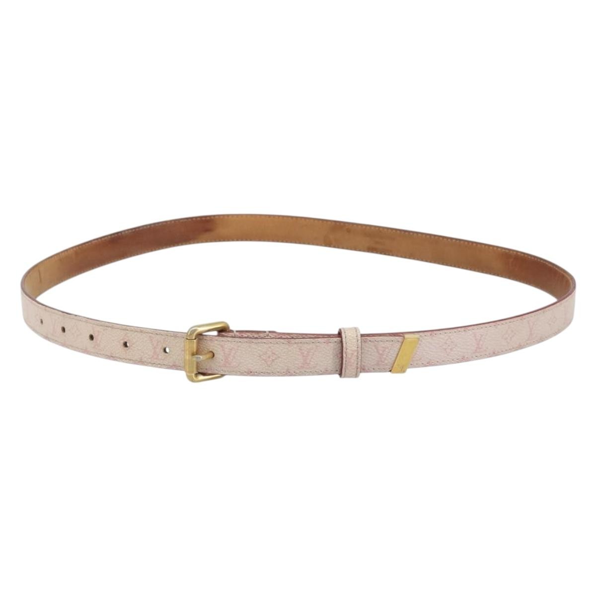 Louis Vuitton Signature Chain Belt Monogram Eclipse Canvas Medium