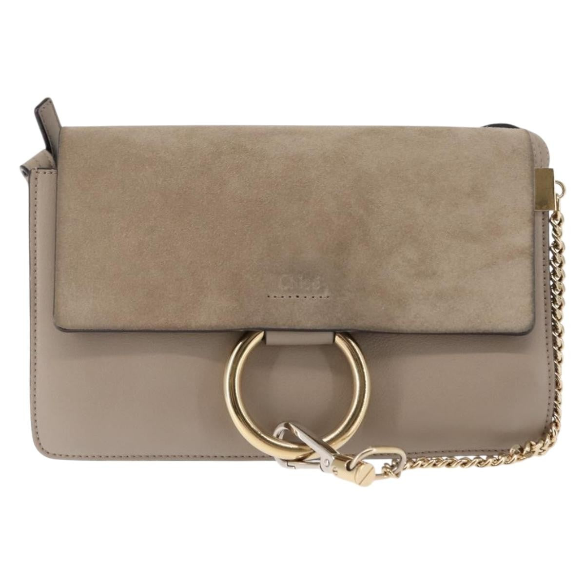 Chloe Faye Shoulder Bag Leather and Suede Mini