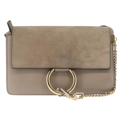 Chloe Faye Shoulder Bag Leather and Suede Mini