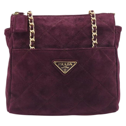 Prada Vintage Chain Flap Suede Product Image