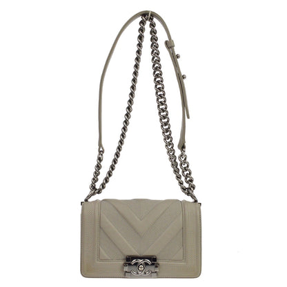 Chanel Boy Flap Chevron Lambskin Old Medium