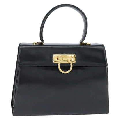 Salvatore Ferragamo Gancini Convertible Top Handle Bag Leather Mini