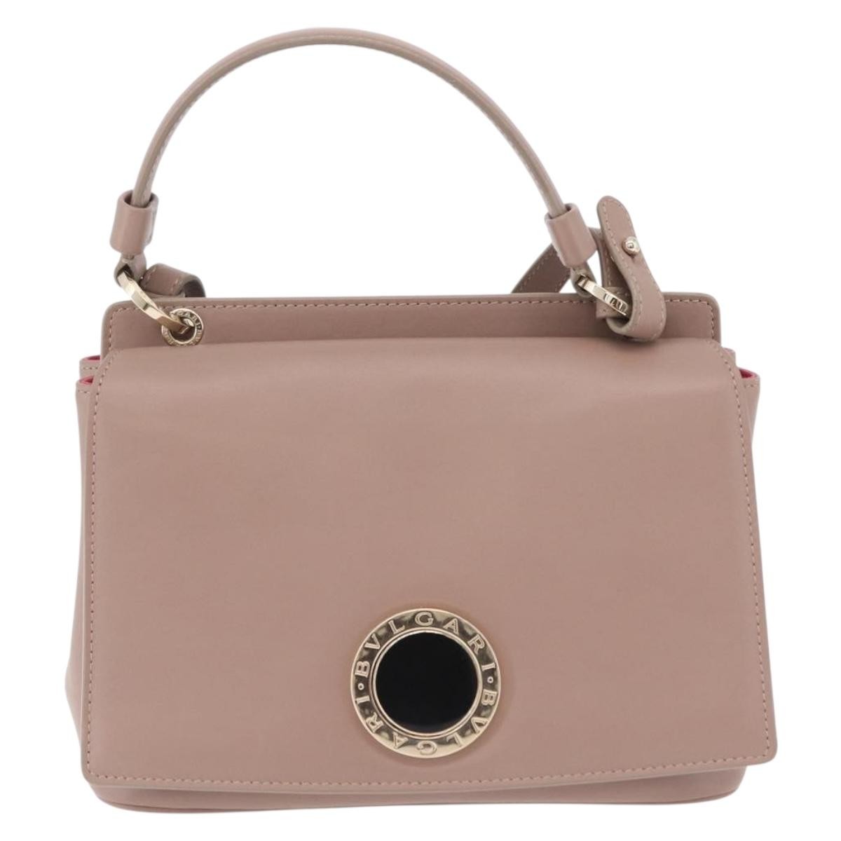 Bvlgari Signature Top Handle Leather Medium
