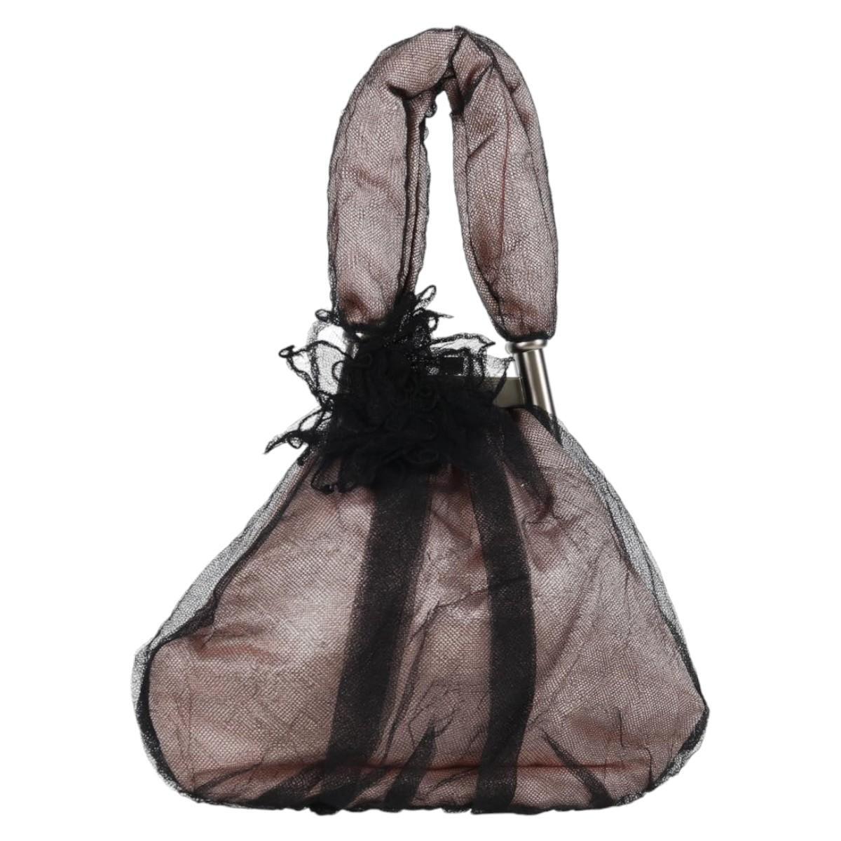 Chanel Drawstring Bucket Bag Chevron Patchwork Canvas Small