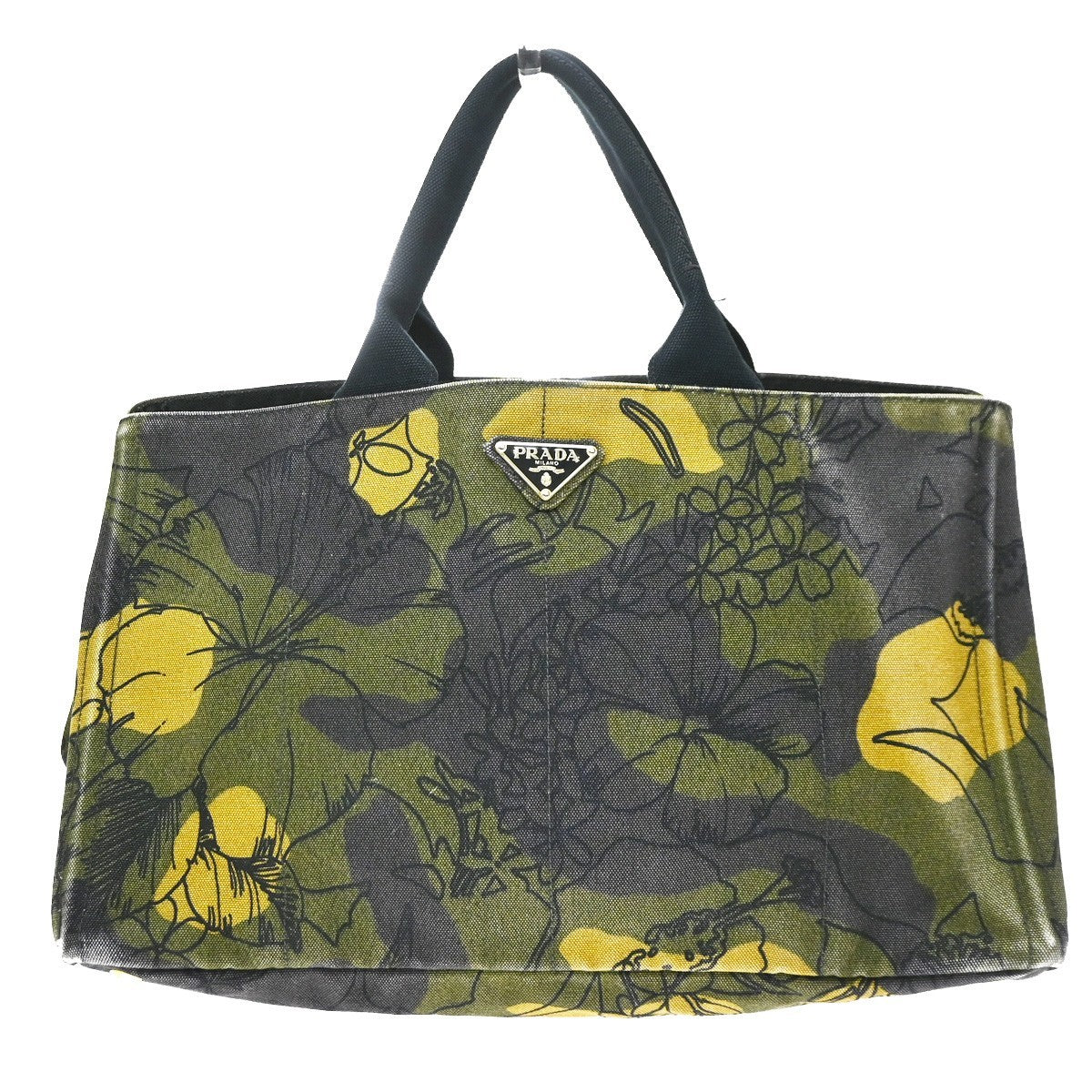 Prada Canapa Printed Canvas Large