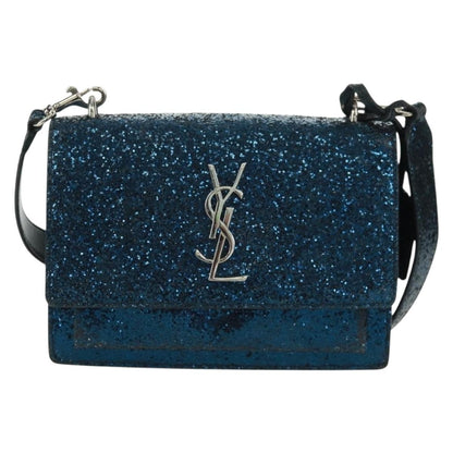 Saint Laurent Sunset Satchel Glitter Small